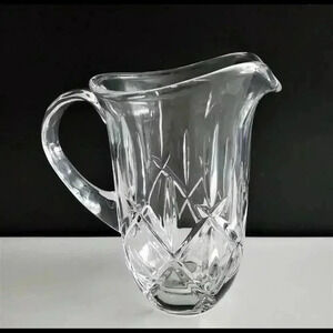 VINTAGE & PRISTINE Gorham Crystal Lady Anne Hand Cut Lead Crystal 32 oz Pitcher